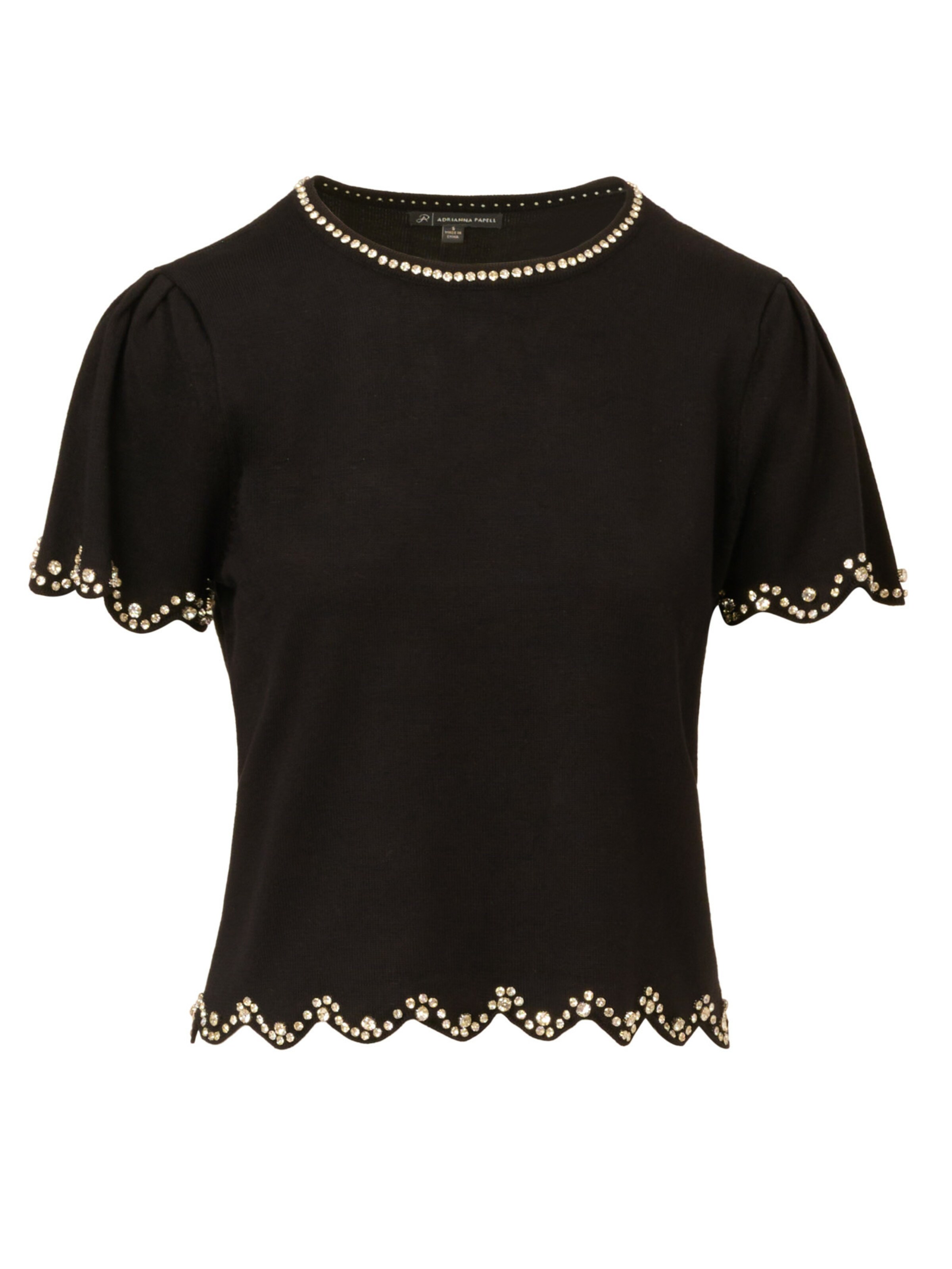 Adrianna Papell Trui in Zwart: voorkant