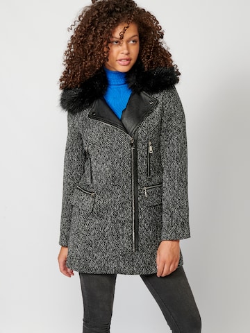 KOROSHI Between-seasons coat in Grey: front