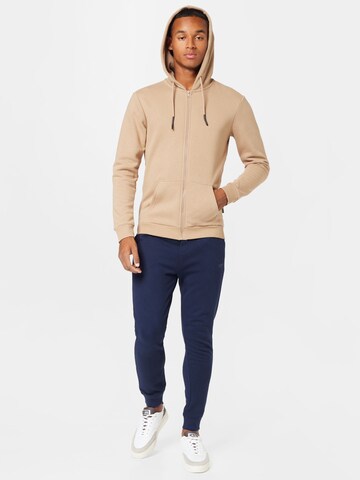 Only & Sons Regular fit Zip-Up Hoodie 'CERES' in Beige