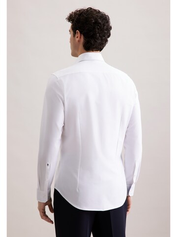 SEIDENSTICKER Slim Fit Businesshemd 'Schwarze Rose' in Weiß