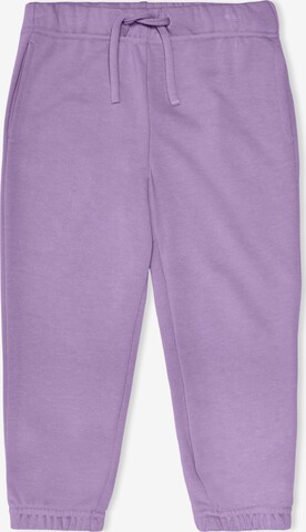 KIDS MINI GIRL - Tapered Calças 'EVERY' em roxo: frente