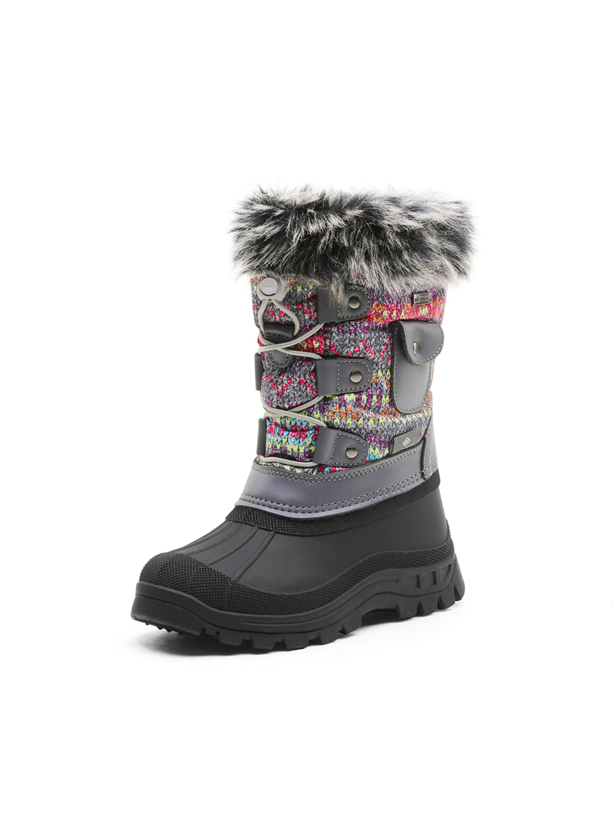 Bottes 'DREAM PAIRS Jungen Mädchen Schneestiefel Fashion Schnürstiefel' Dream Pairs en gris : devant