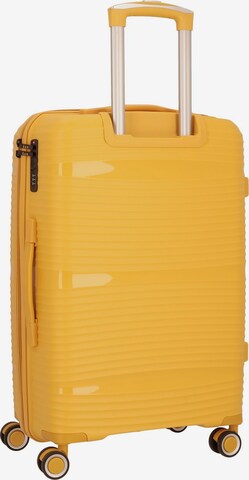 D&N Suitcase Set 'Travel Line' in Yellow