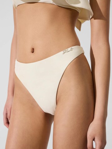 Karl Lagerfeld Bikinové nohavičky - Béžová: predná strana