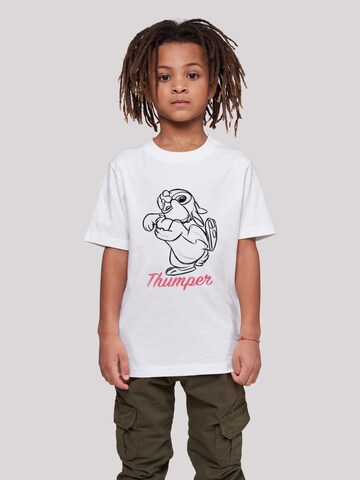 T-Shirt 'Thumper Line Drawing' F4NT4STIC en blanc : devant