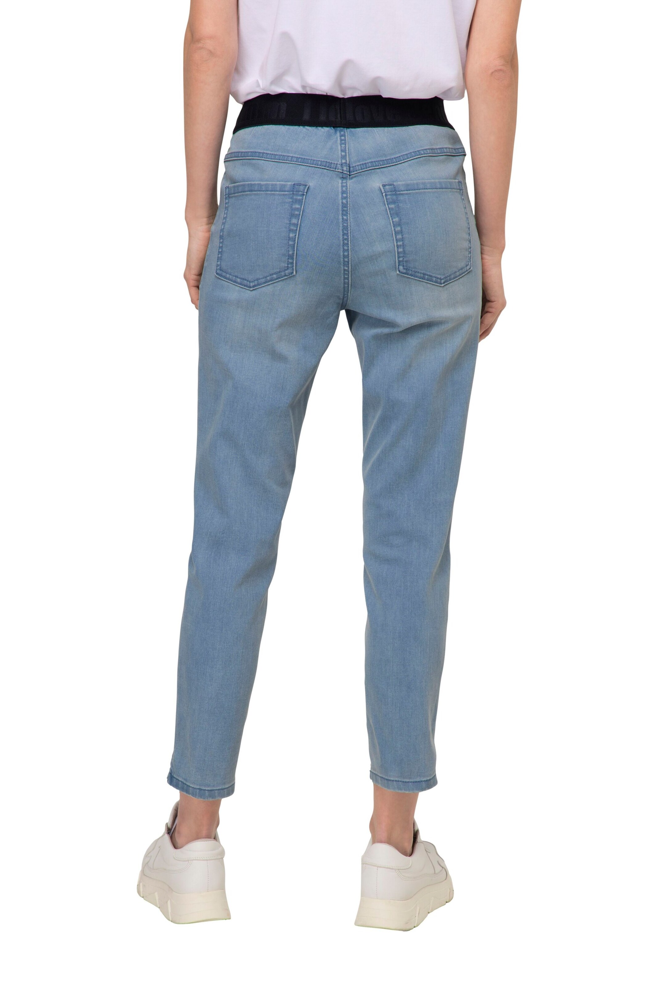 LAURASØN Slimfit Jeans in Blauw