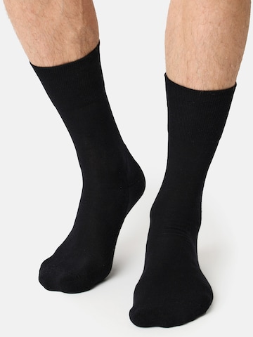 Chaussettes 'Aktiv' Nur Der en noir : devant