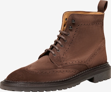 Henry Stevens Lace-Up Boots 'Winston FBDB1' in Brown: front
