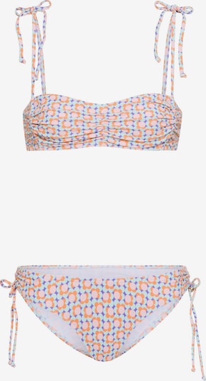 LSCN by LASCANA Bikini i XS/A/B i blå / himmelblå / orange / abrikos, Produktvisning
