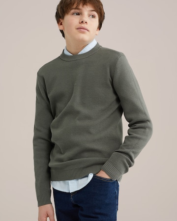 WE Fashion Pullover in Grün: Vorderseite