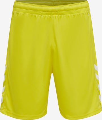 Hummel Workout Pants in Yellow: front