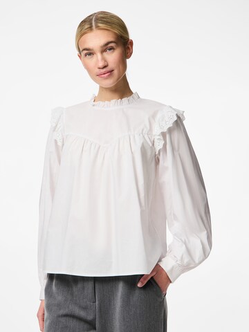 PIECES Blouse 'VELA' in White: front