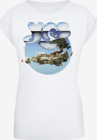 F4NT4STIC Shirt 'Yes Chrome Island' in Wit: voorkant