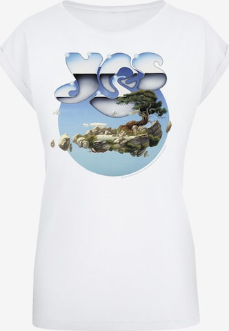 T-shirt 'Yes Chrome Island' F4NT4STIC en blanc : devant