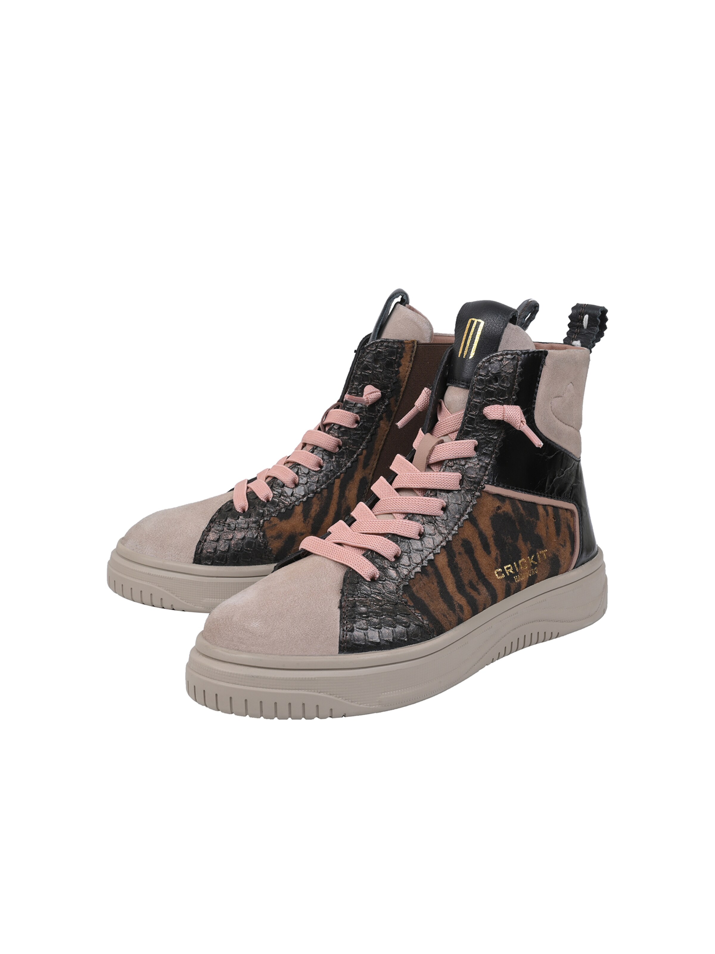 Crickit Sneakers hoog ' SOLE ' in Beige