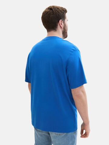 TOM TAILOR Men + T-Shirt in Blau