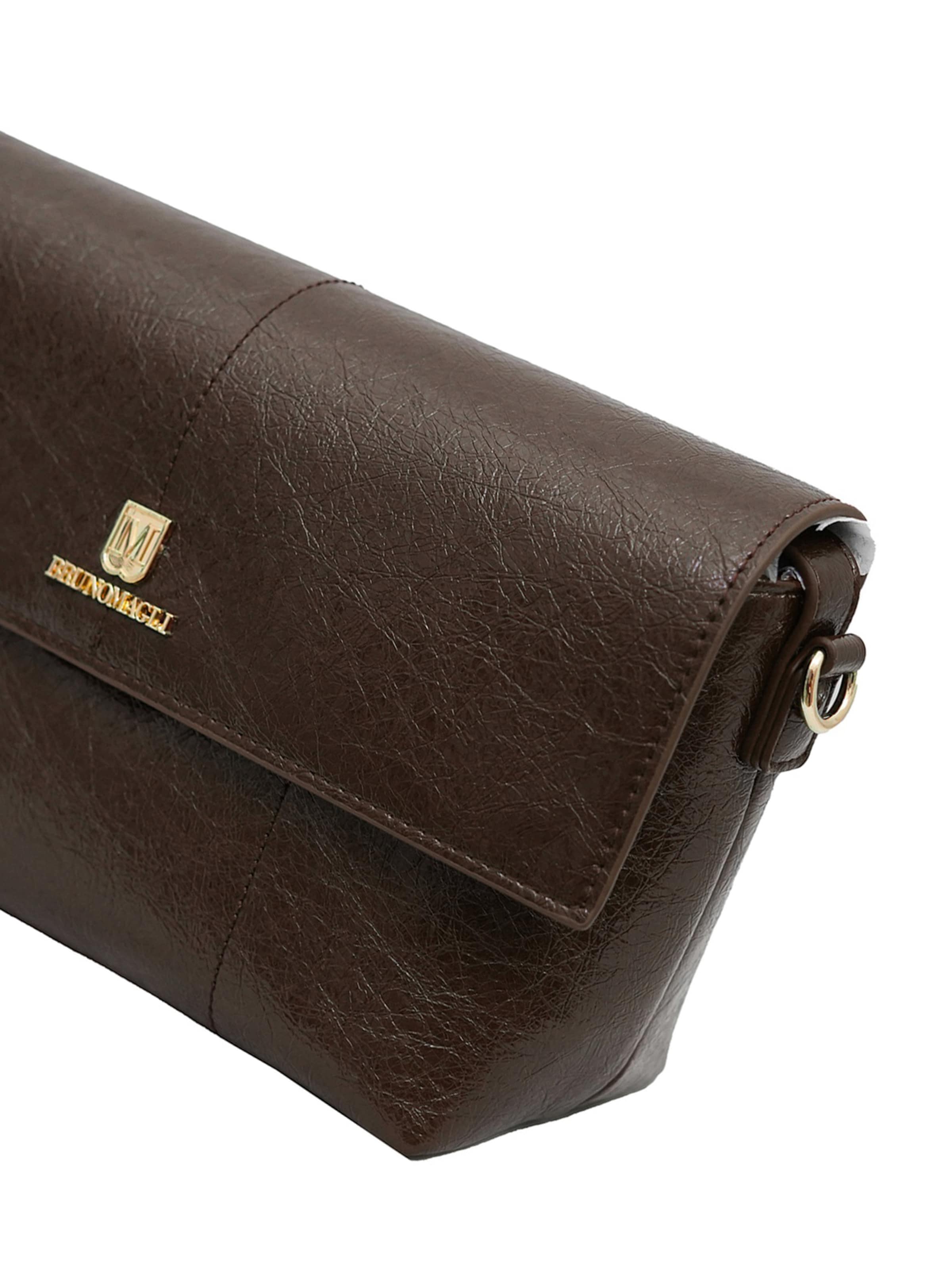 Borsa a spalla 'Borsa a Spalla Donna Bruno Magli Alba Mini Baguette Eco-Pelle' di Bruno Magli in marrone