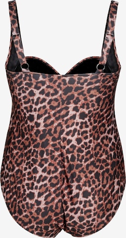 Maillot de bain 'SZAGREB' Swim by Zizzi en marron