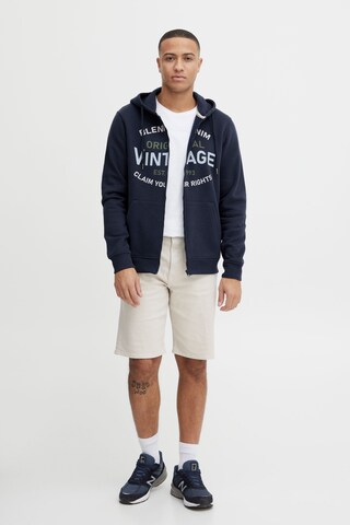 BLEND - Sudadera con cremallera en azul