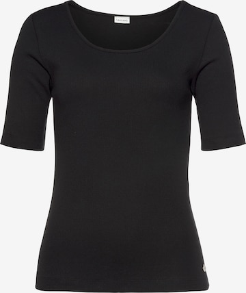 LASCANA Pajama shirt in Black: front