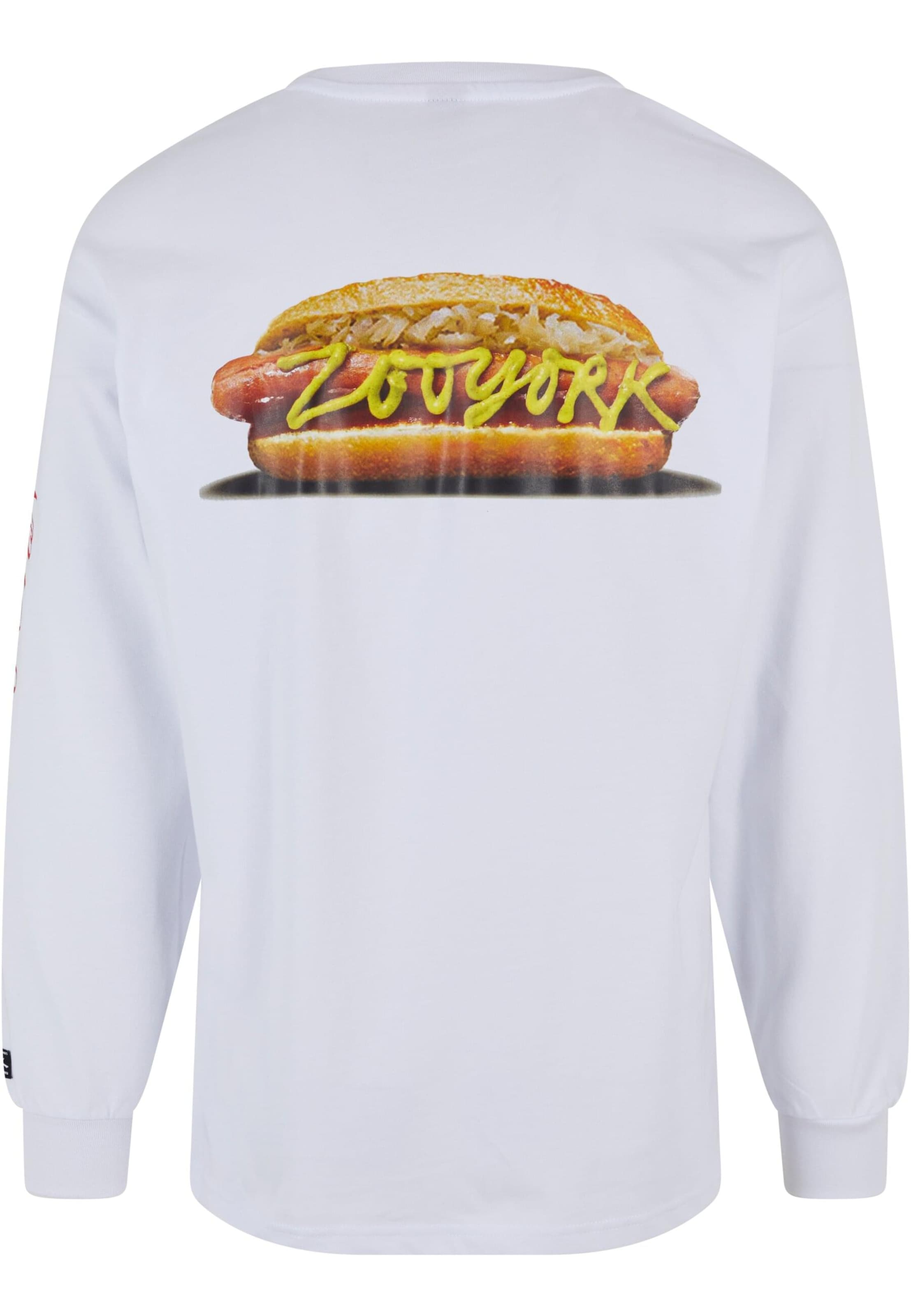 Maglietta 'Hot Dog' di ZOO YORK in bianco