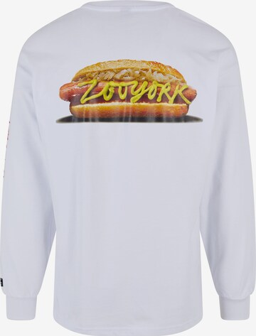 balta ZOO YORK Marškinėliai 'Hot Dog'