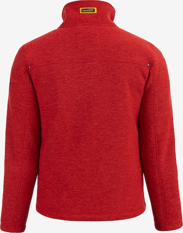 Schmuddelwedda Fleece jas in Rood