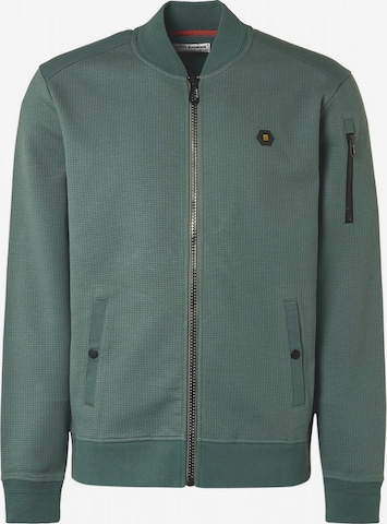 No Excess - Sudadera con cremallera en verde: frente