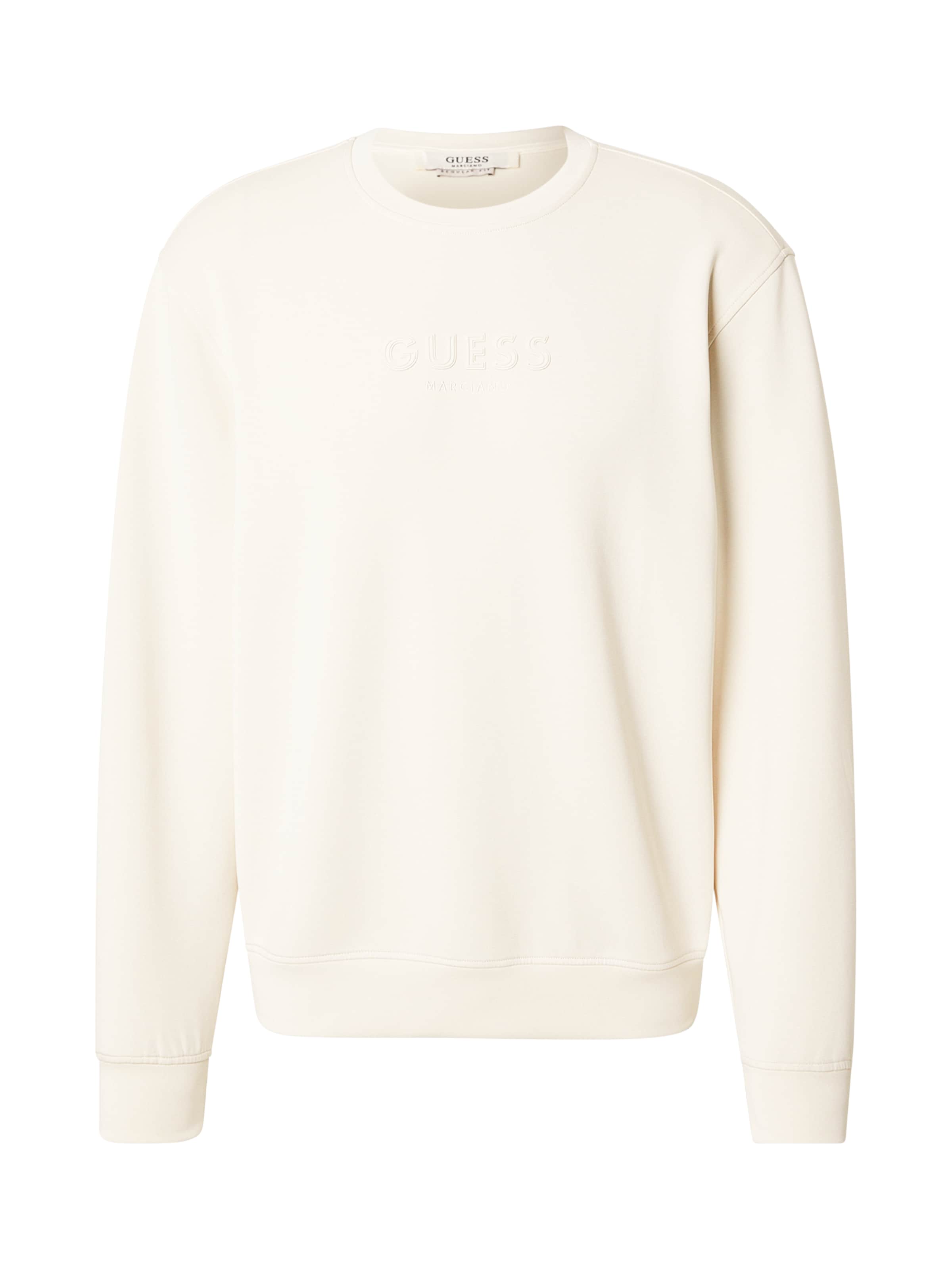 GUESS Μπλούζα φούτερ σε μπεζ: μπροστά