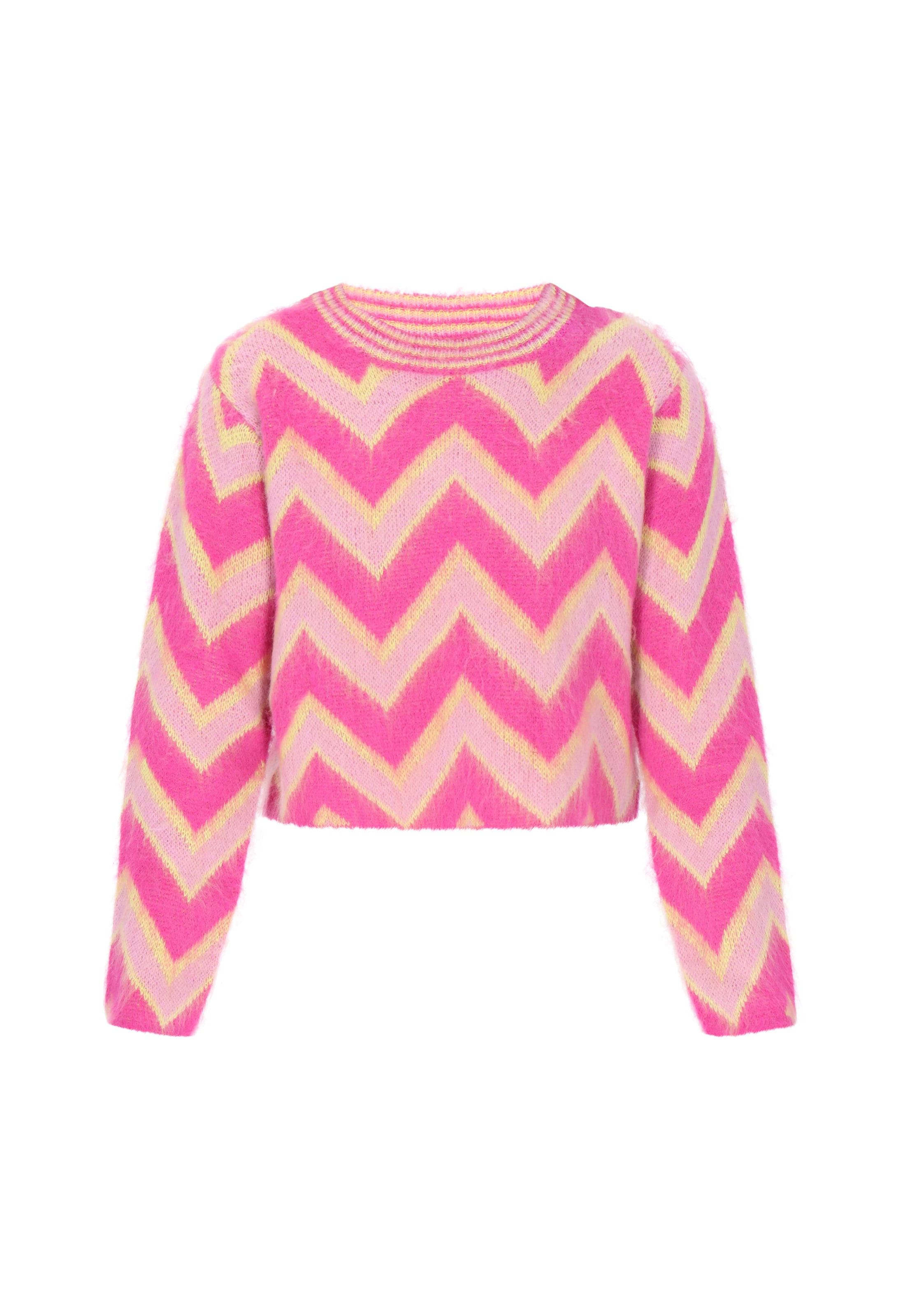 Pulover de la IZIA pe roz: față