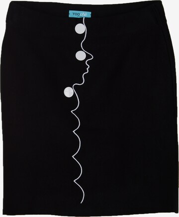 TOOche Skirt 'Picasso' in Black: front