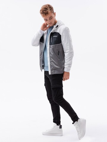 Veste mi-saison 'C447' Ombre en gris