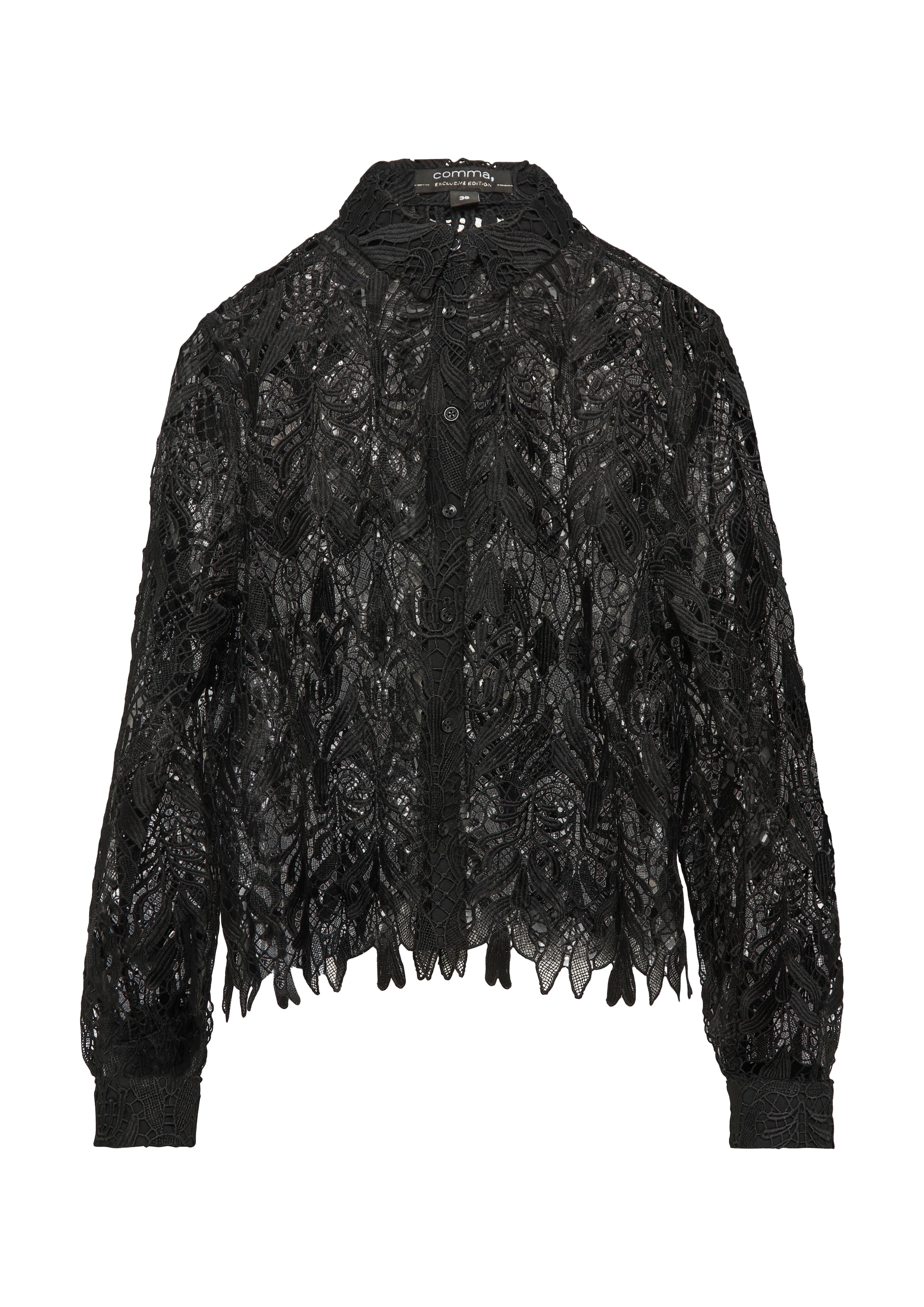 COMMA Bluse in Schwarz: Vorderseite