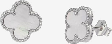 ROUGEMONT Jewellery Earrings 'Kleeblatt Glücksbringer Ohrstecker 925 Sterling Silber' in Silver: front