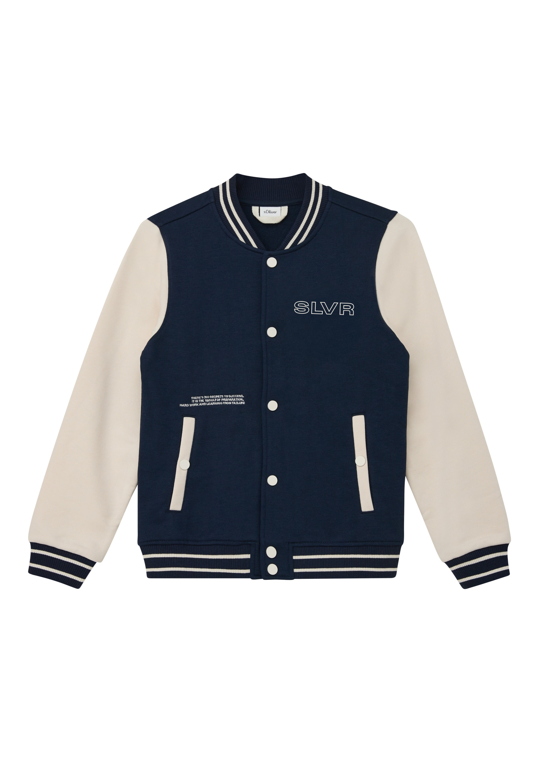 s.Oliver Sweatvest in Blauw: voorkant