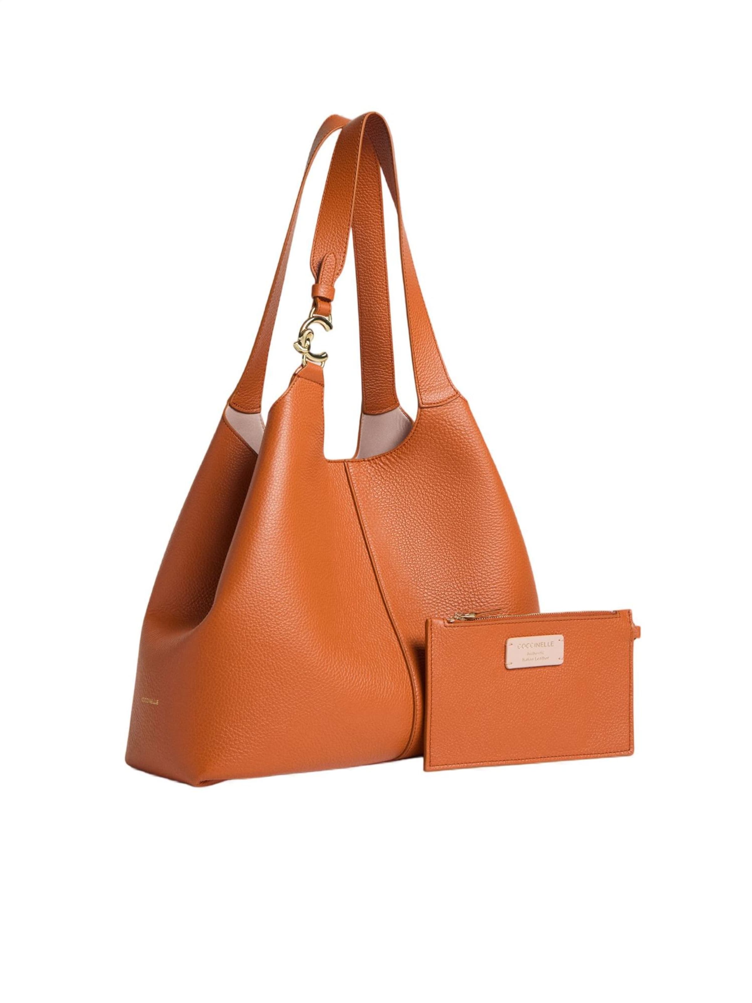 Coccinelle Schultertasche 'C-Easy S26 1'‌‌ in Orange: Vorderseite