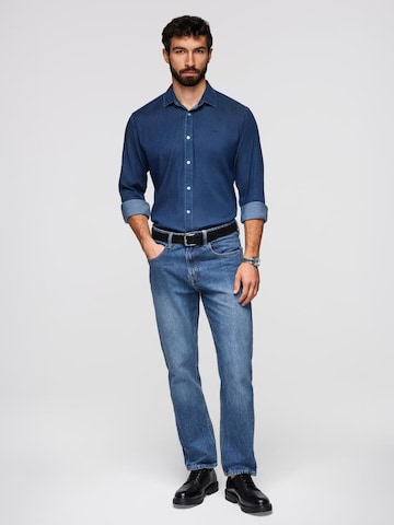 Ombre Regular Fit Hemd‌‌‌‌‌‌‌‌ in Blau