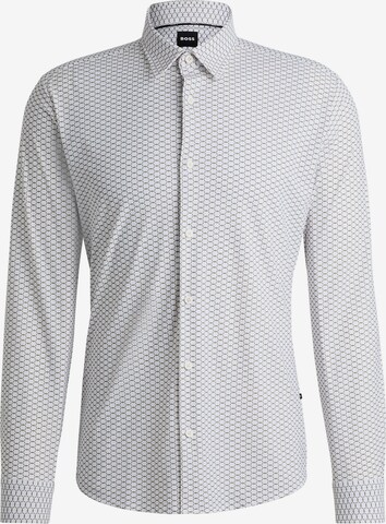 BOSS Regular fit Business Shirt ' P-ROAN-kent-C1 ' in White: front