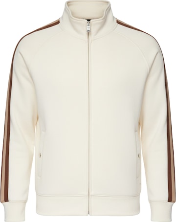 Veste de survêtement Ombre en beige : devant