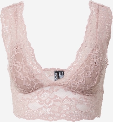 Soutien-gorge 'Lina' PIECES en rose : devant