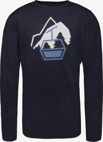 T-Shirt fonctionnel 'Glogghus' Schöffel en bleu : devant
