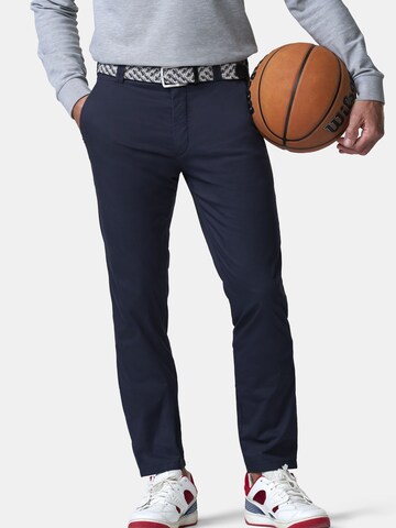 MEYER Regular Hose 'Bonn' in Blau: Vorderseite