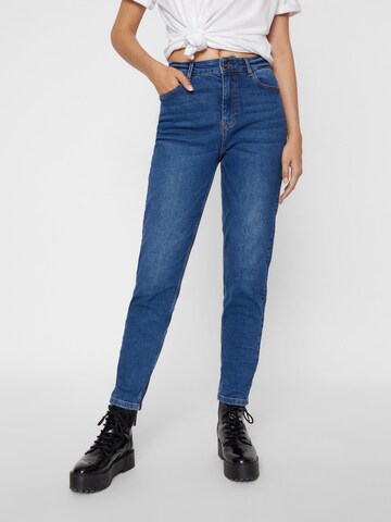 PIECES Tapered Jeans in Blauw: voorkant