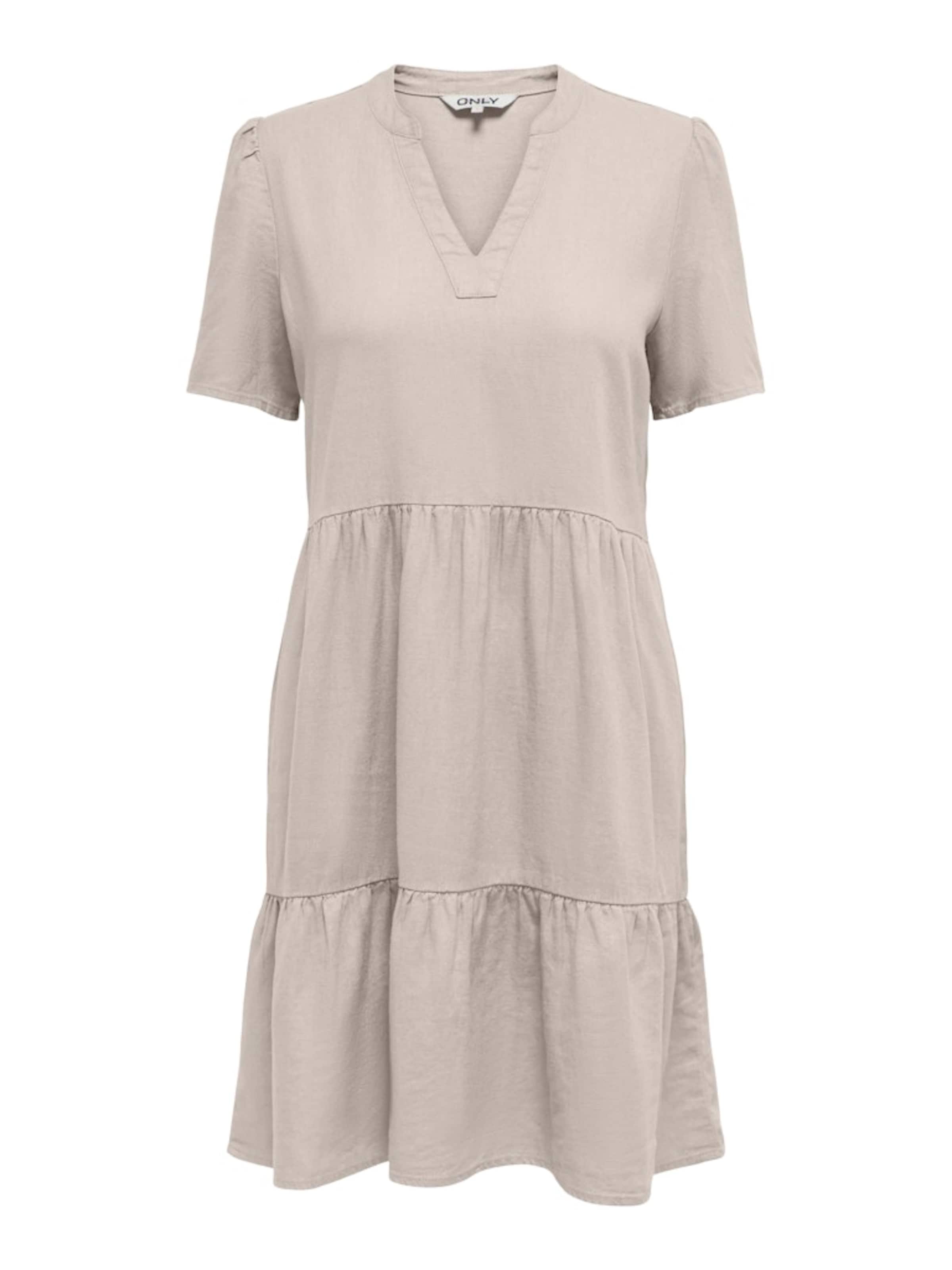 Robe 'ONLTIRI-CARO' ONLY en gris : devant