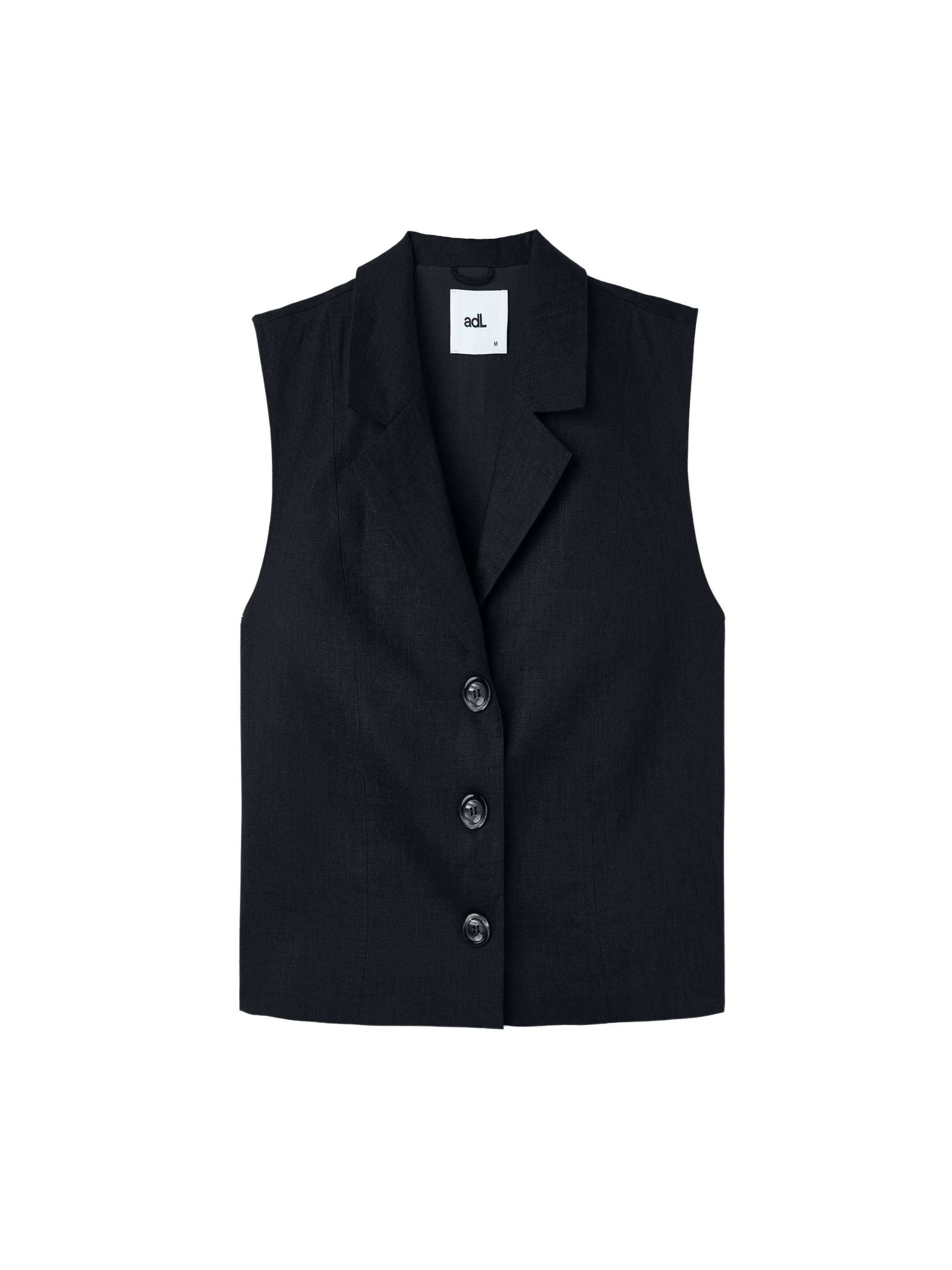 adl Vest in Black: front