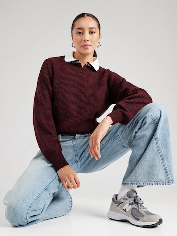 Pull-over 'NMNOLA' Noisy may en violet : devant