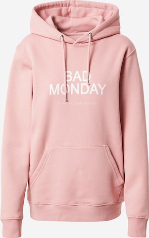 Sweat-shirt 'Bad Monday' EINSTEIN & NEWTON en rose : devant