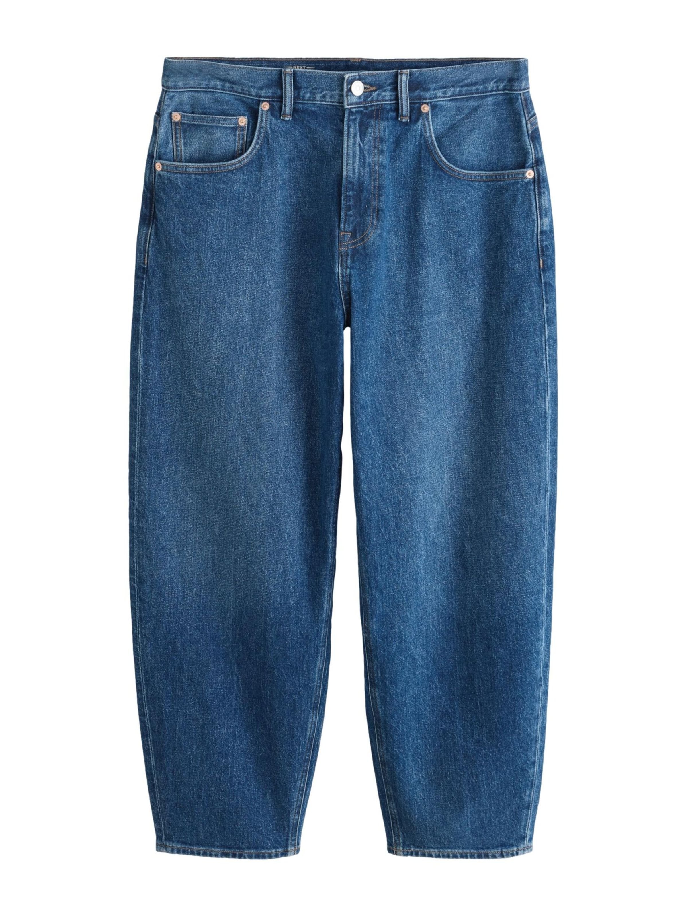 Barrel Jean Next en bleu : devant