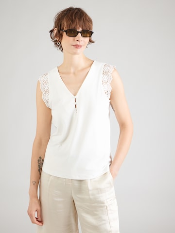 VILA Bluse 'VITUPLA' i hvid: forside