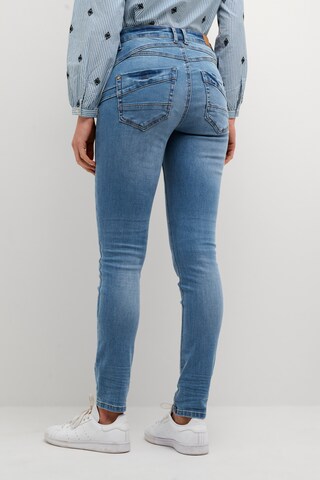 Cream Slimfit Jeans in Blau